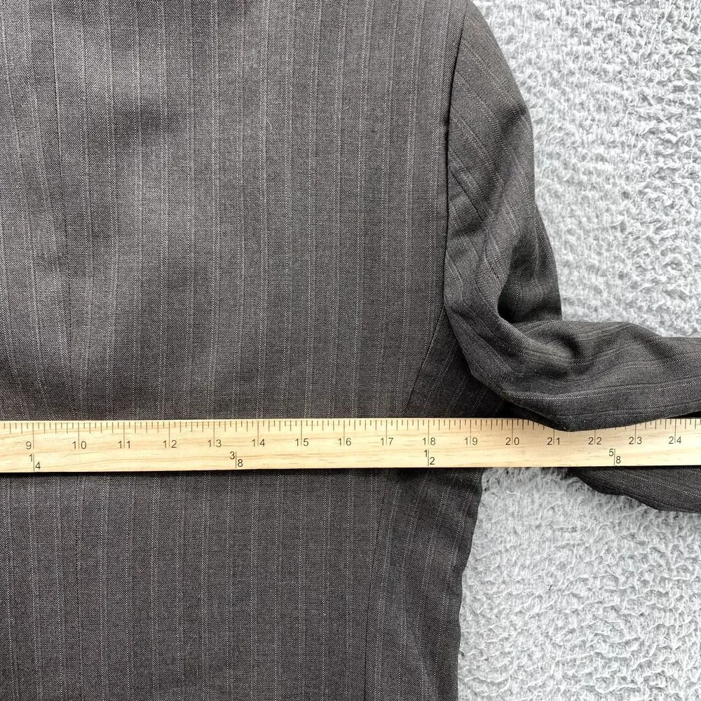Banana Republic Blazer Mens 40R Brown Pinstripe Corpcore Bussiness Office Coat‎